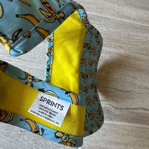Sprints Light Blue Banana Graphics Visor - NWOT - Picture 4 of 5